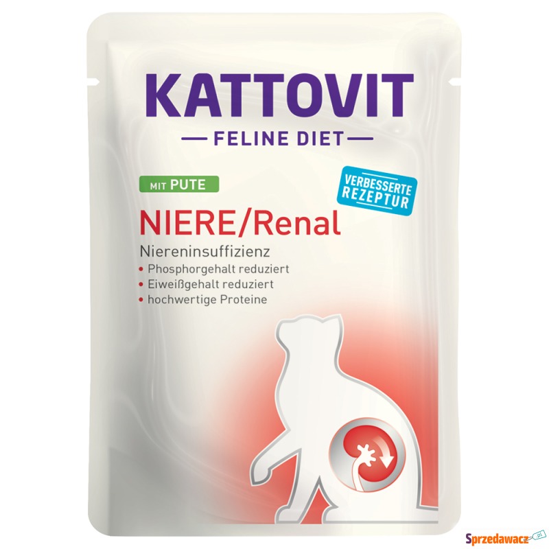 Kattovit Renal w saszetkach - Indyk, 48 x 85 g - Karmy dla kotów - Bielsko-Biała