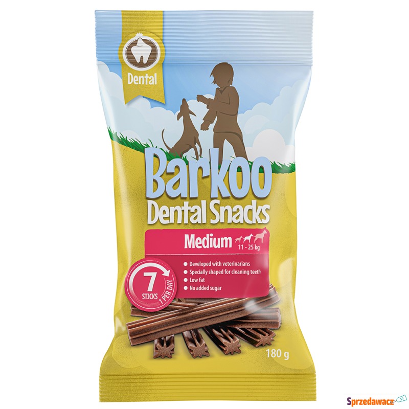 Barkoo Dental Snacks - Dla średnich psów, 180... - Przysmaki dla psów - Katowice