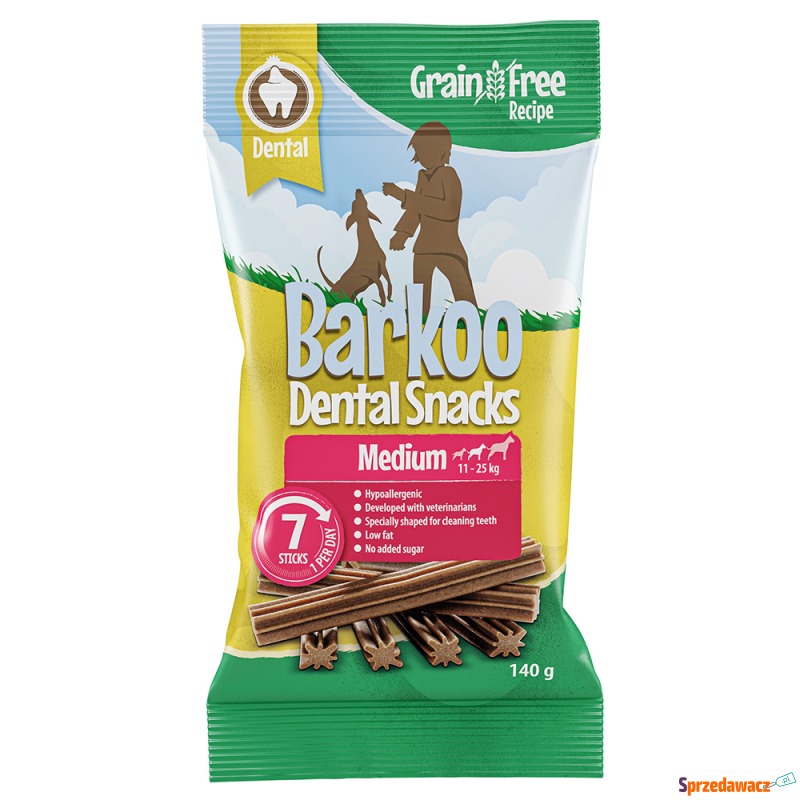 Barkoo Dental Snacks 7 sztuk - BEZZBOŻOWA rec... - Przysmaki dla psów - Bytom