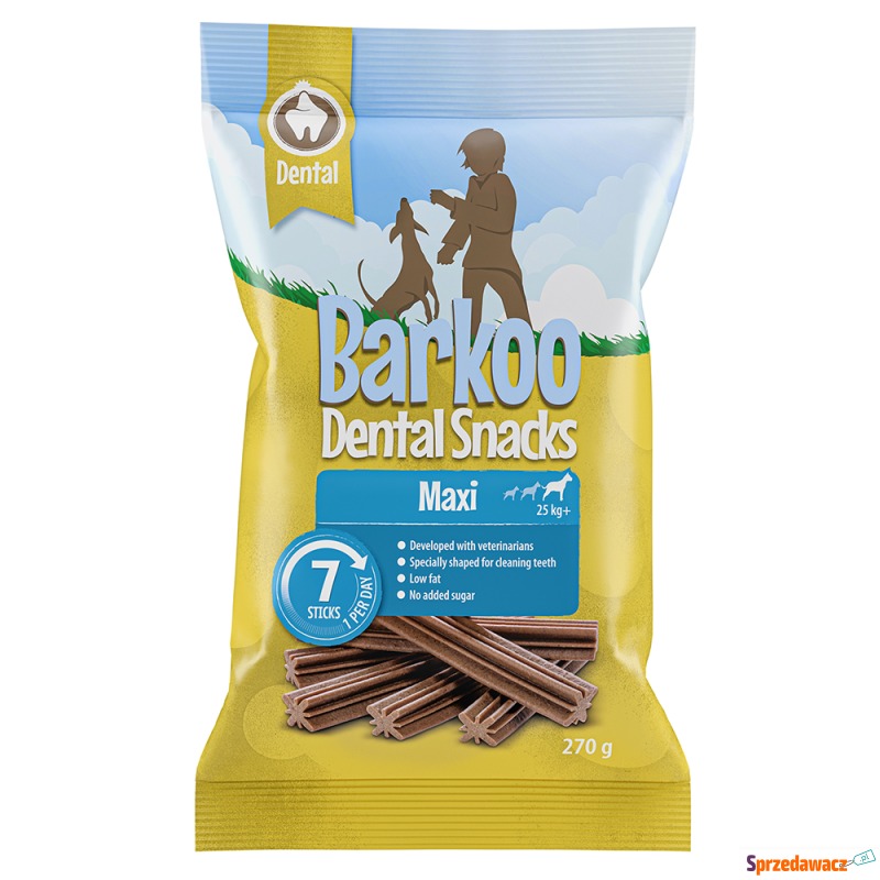 Barkoo Dental Snacks - Dla dużych psów, 270 g,... - Przysmaki dla psów - Siemysłów