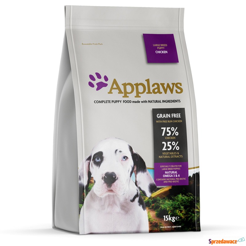 Applaws Puppy dla dużych ras, kurczak - 2 x 15... - Karmy dla psów - Zamość