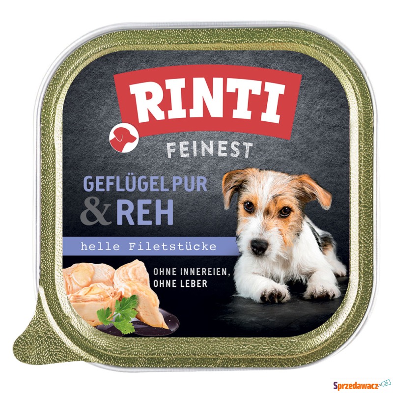 RINTI Feinest, 11 x 150 g - Czyste mięso drobiowe... - Karmy dla psów - Zielona Góra