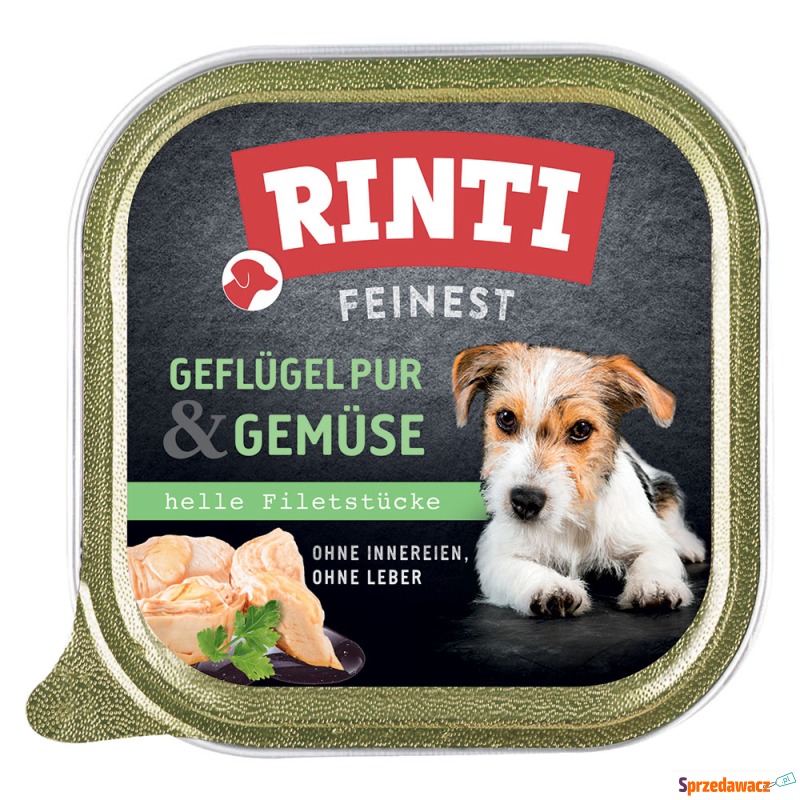 Megapakiet RINTI Feinest, 22 x 150 g - Drób z... - Karmy dla psów - Tarnów