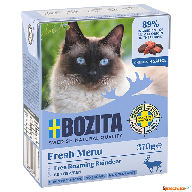 Bozita Tetra w sosie, 6 x 370 g - Renifer - Karmy dla kotów - Brzeg