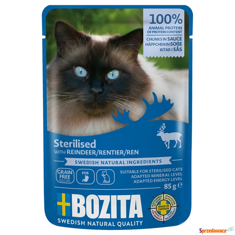 Bozita Sterilised kawałki w sosie, 12 x 85 g -... - Karmy dla kotów - Lublin