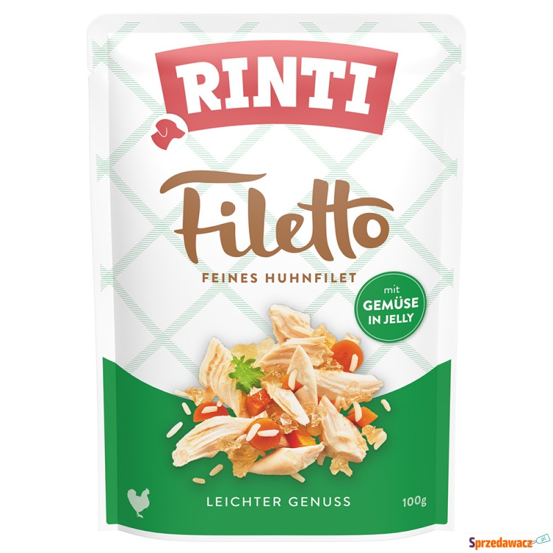 RINTI Filetto w galarecie, saszetki, 24 x 100... - Karmy dla psów - Rąty