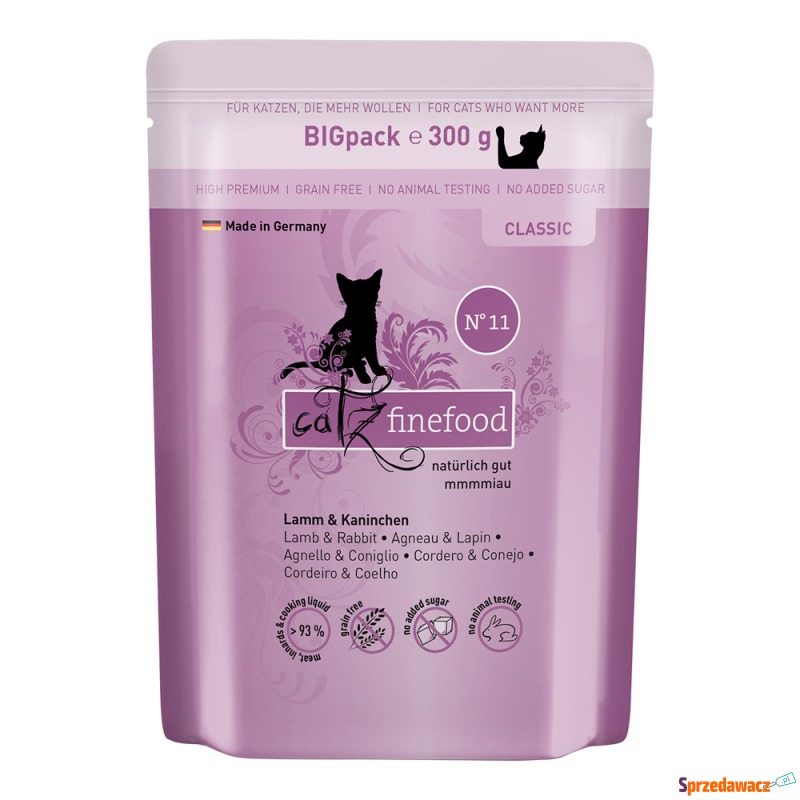 catz finefood, 6 x 300 g - Jagnięcina z królikiem - Karmy dla kotów - Bydgoszcz