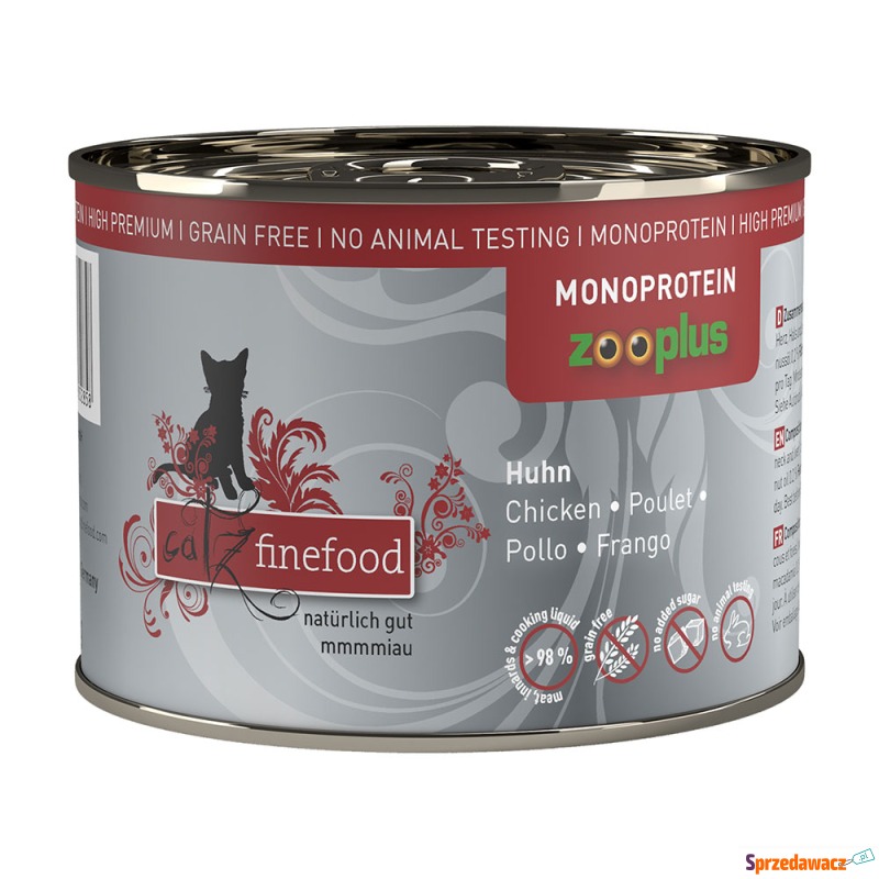 catz finefood monoproteinowa zooplus 6 x 200 g... - Karmy dla kotów - Tarnobrzeg