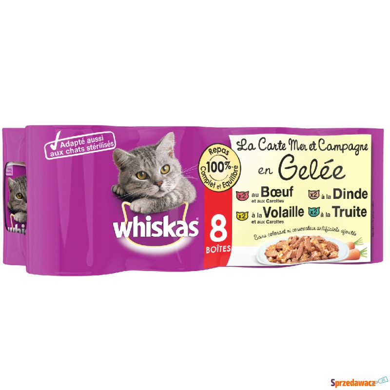 Whiskas La Carte, 8 x 390 g - Ryby i mięso w... - Karmy dla kotów - Koszalin