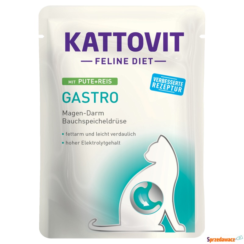 Kattovit Gastro w saszetkach - Indyk z ryżem,... - Karmy dla kotów - Włocławek