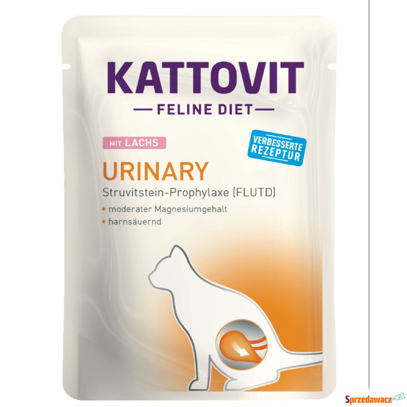 Kattovit Urinary w saszetkach - Łosoś, 12 x 85... - Karmy dla kotów - Grudziądz