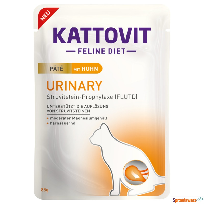 Kattovit Urinary Paté, 10 x 85 g - Kurczak - Karmy dla kotów - Inowrocław