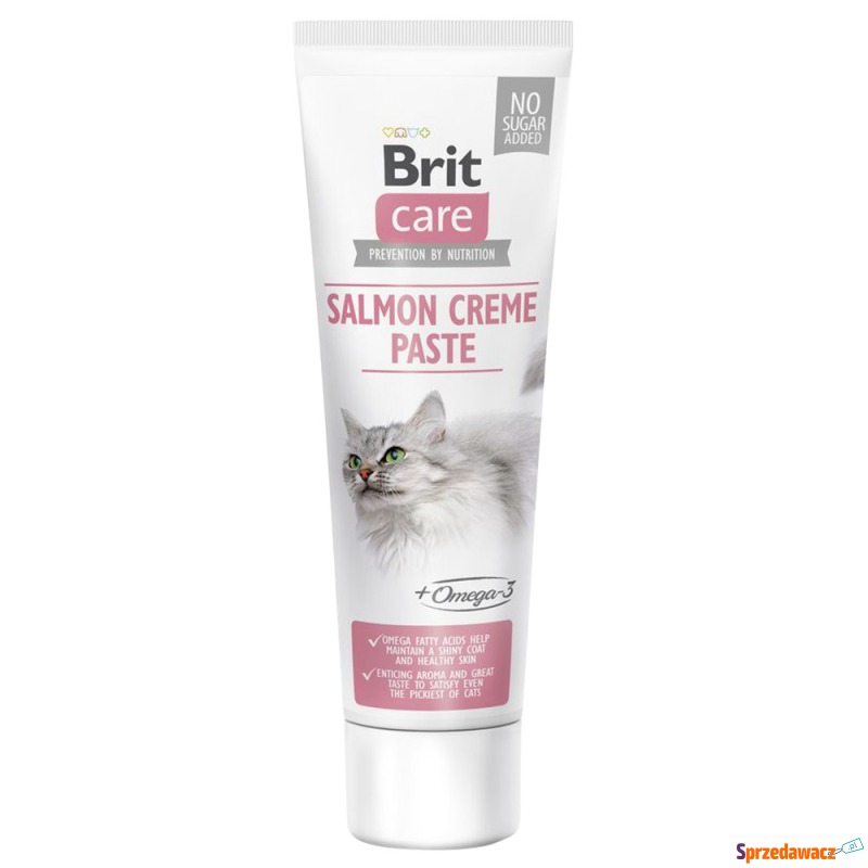 Brit Care Cat Paste, łosoś - 100 g - Przysmaki dla kotów - Leszno