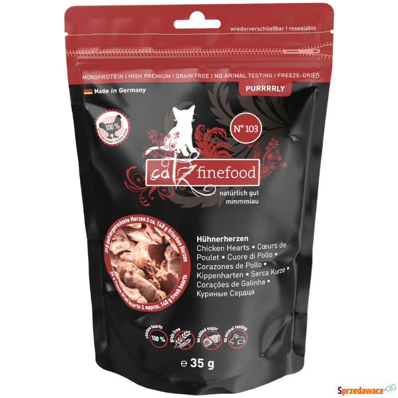 catz finefood Purrrrly - Serca kurze, 35 g - Przysmaki dla kotów - Kielce