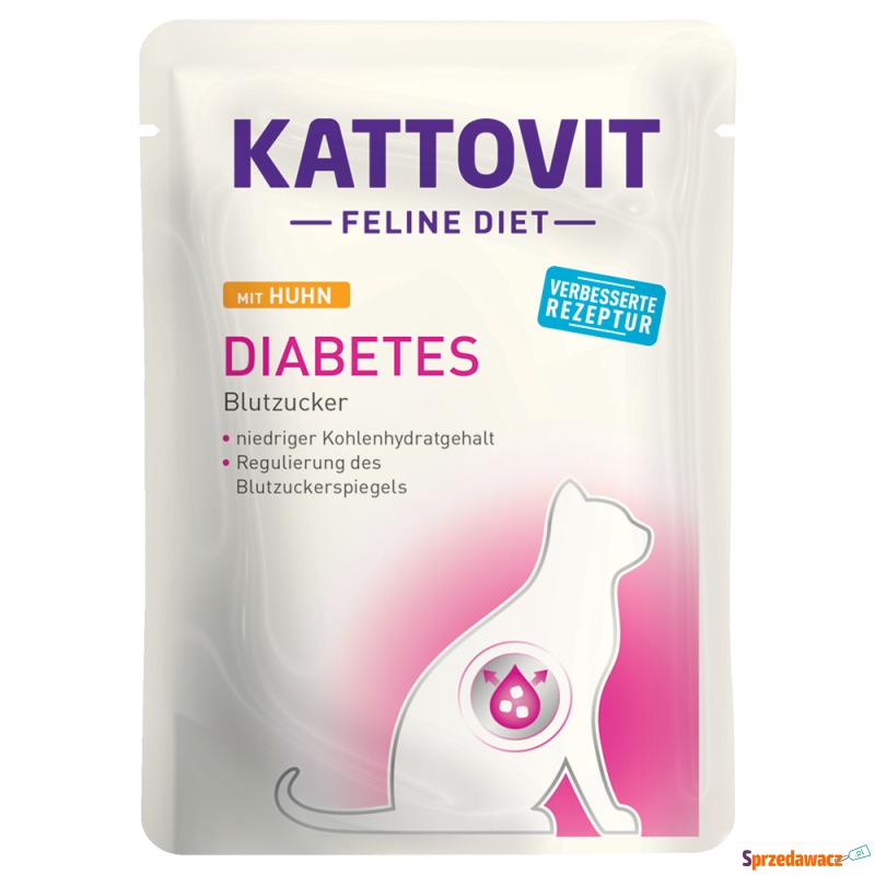 Kattovit Diabetes / Weight w saszetkach - Kurczak,... - Karmy dla kotów - Słupsk