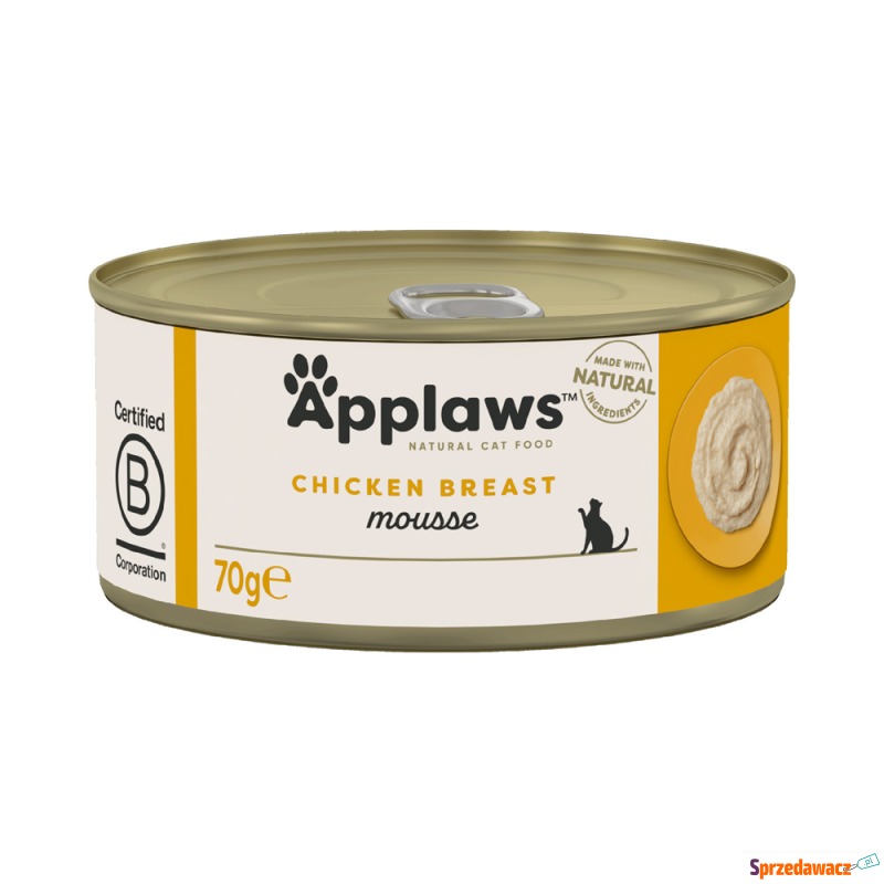 Megapakiet Applaws Mousse, 24 x 70 g - Kurczak - Karmy dla kotów - Nowogard