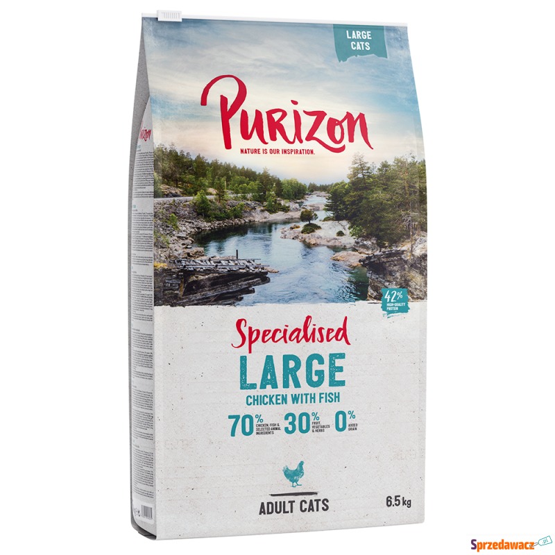 Dwupak Purizon karma dla kota, 2 x 6,5 kg - Large... - Karmy dla kotów - Szczecinek