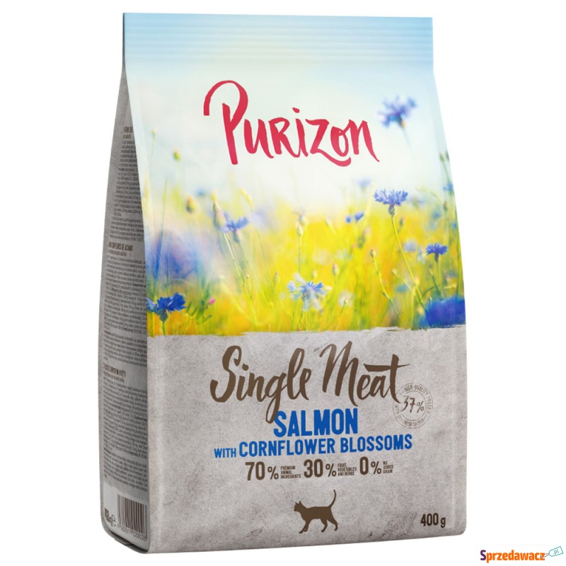 Purizon Single Meat, łosoś z kwiatami chabru -... - Karmy dla kotów - Pabianice