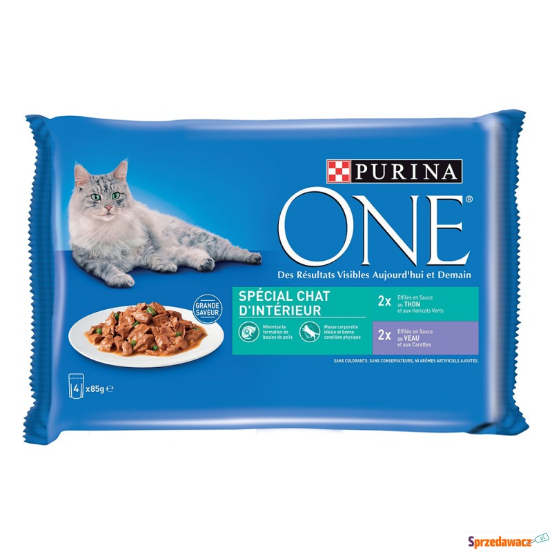 PURINA ONE, 24 x 85 g - Indoor - tuńczyk i ci... - Karmy dla kotów - Stalowa Wola