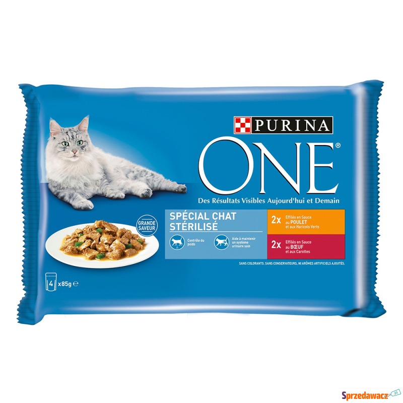 PURINA ONE, 24 x 85 g - Sterilcat - kurczak i... - Karmy dla kotów - Kalisz