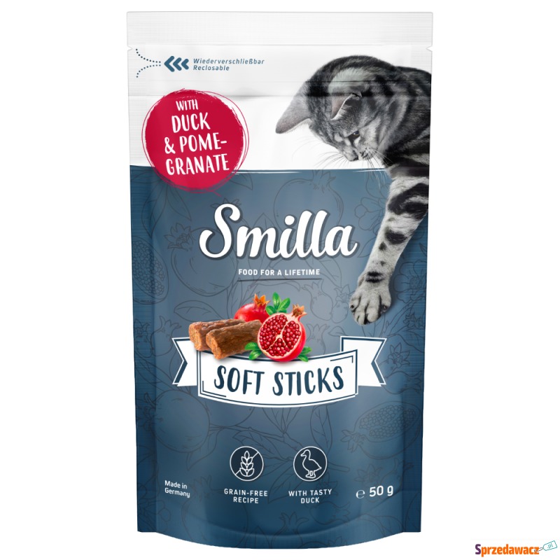 Smilla Soft Sticks, 50 g - Kaczka i granat - Przysmaki dla kotów - Biała Podlaska