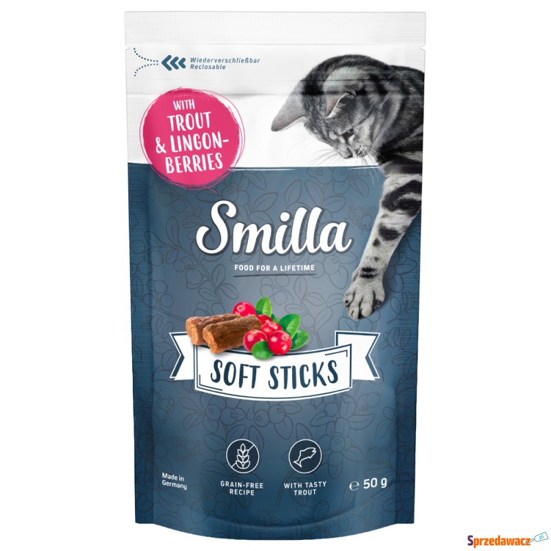 Smilla Soft Sticks, 50 g - Pstrąg i borówka b... - Przysmaki dla kotów - Nowy Sącz