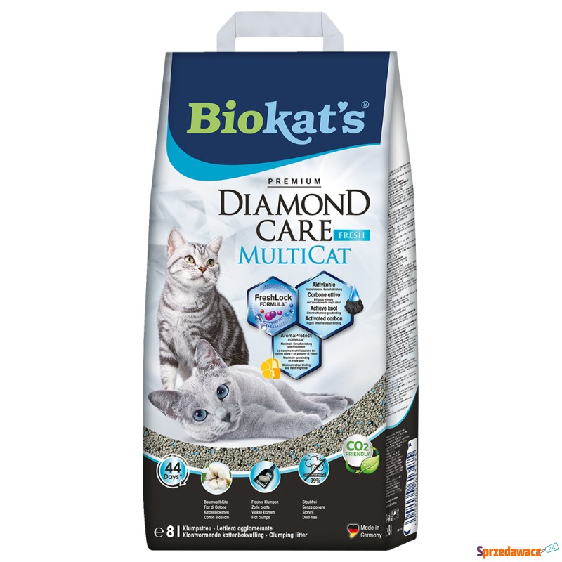 Biokat's Diamond Care MultiCat Fresh żwirek dla... - Żwirki do kuwety - Nowy Sącz