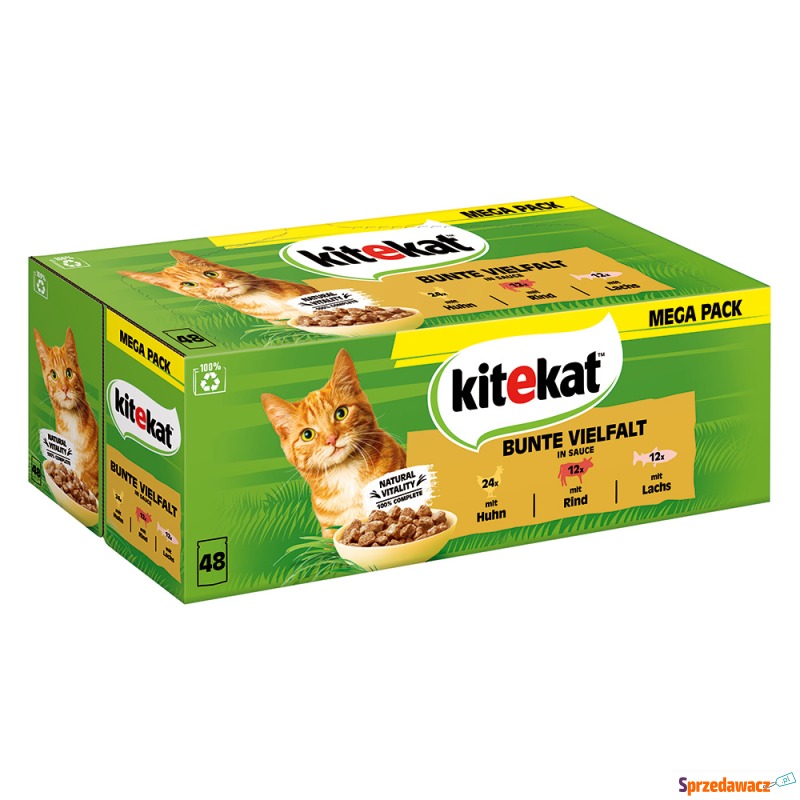 Kitekat w saszetkach, 48 x 85 g - Kolorowa ró... - Karmy dla kotów - Sochaczew