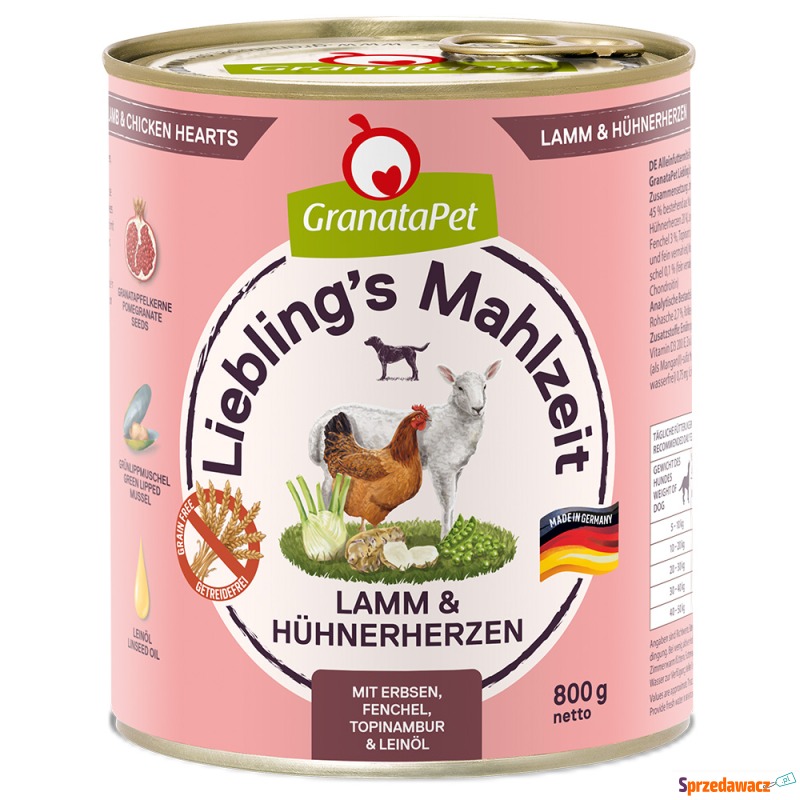 GranataPet Liebling's Mahlzeit, 6 x 800 g - J... - Karmy dla psów - Głogów