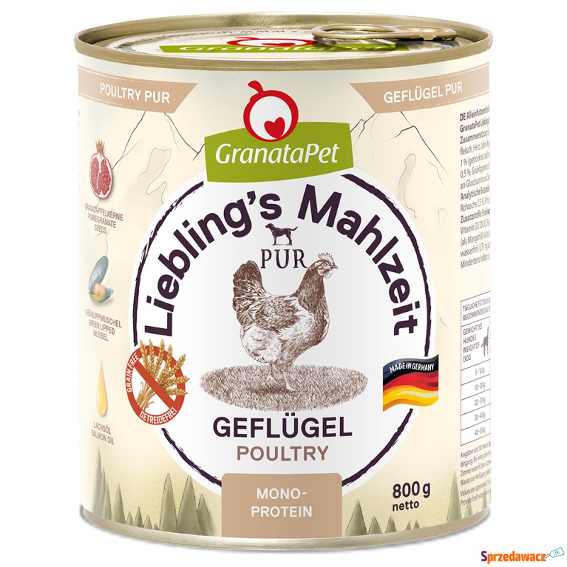 Pakiet GranataPet Liebling's Mahlzeit, 12 x 800... - Karmy dla psów - Komorniki