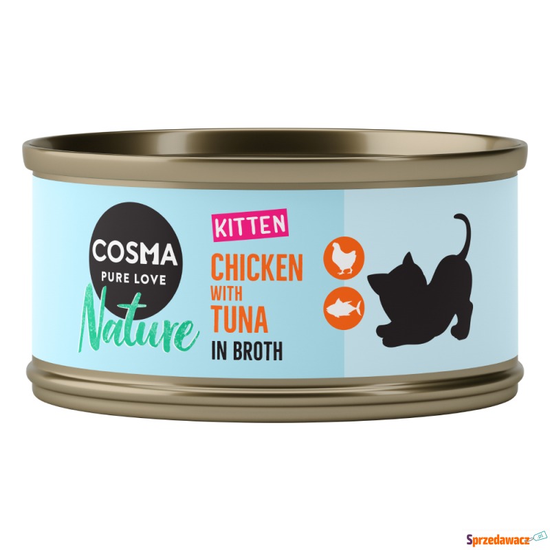 Cosma Nature Kitten dla kociąt, 6 x 70 g - Ku... - Karmy dla kotów - Legnica