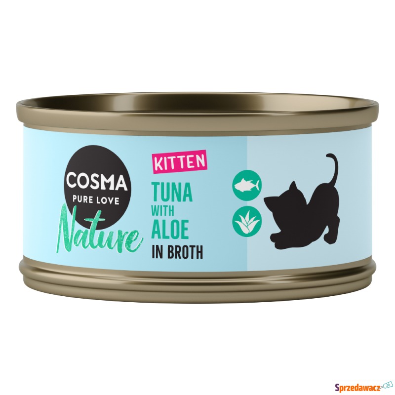 Cosma Nature Kitten dla kociąt, 6 x 70 g - Tu... - Karmy dla kotów - Olsztyn