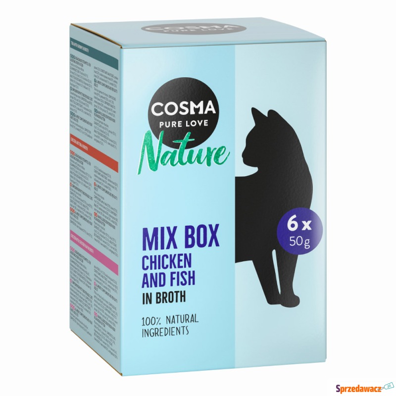 Cosma Nature, saszetki, 6 x 50 g  - Pakiet mi... - Karmy dla kotów - Kalisz