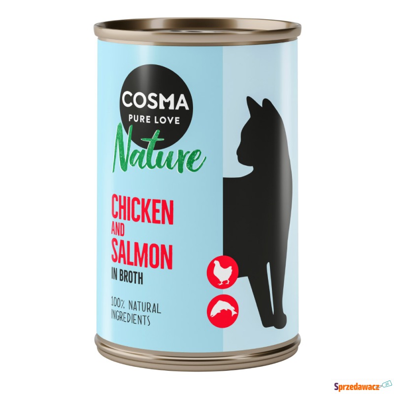 Cosma Nature, 6 x 140 g - Kurczak i łosoś - Karmy dla kotów - Kędzierzyn-Koźle