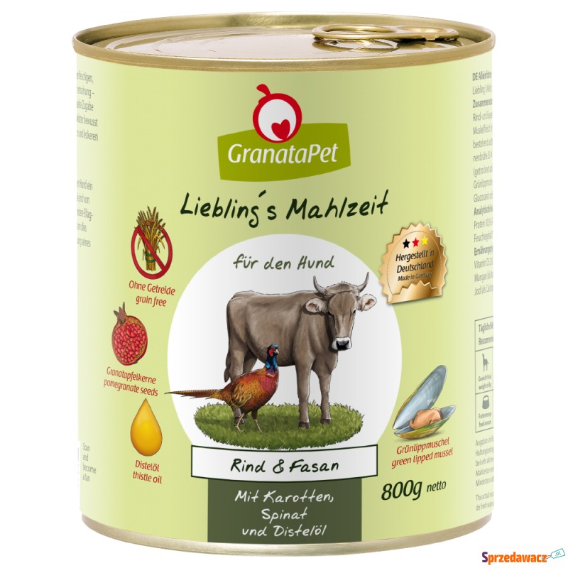 GranataPet Liebling's Mahlzeit, 6 x 800 g - W... - Karmy dla psów - Przemyśl