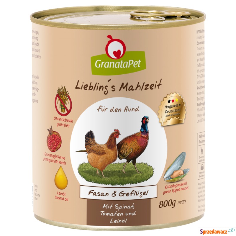 GranataPet Liebling's Mahlzeit, 6 x 800 g - B... - Karmy dla psów - Koszalin