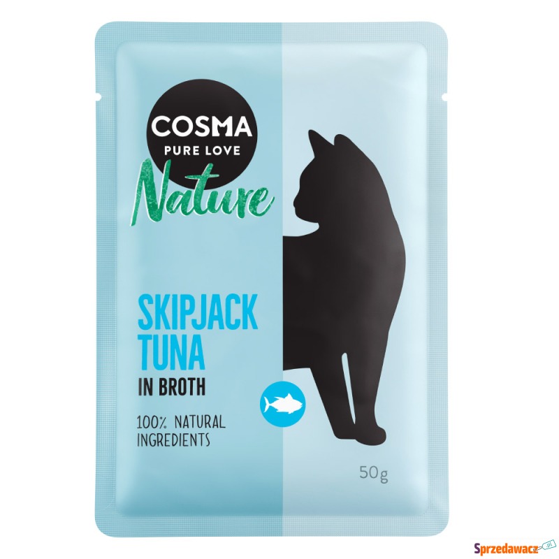 Cosma Nature, saszetki, 6 x 50 g  - Tuńczyk bonito - Karmy dla kotów - Opole