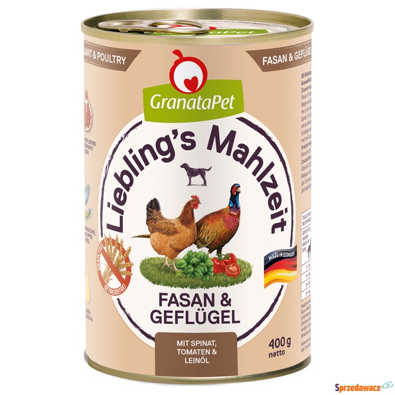 GranataPet Liebling's Mahlzeit, 6 x 400 g - B... - Karmy dla psów - Tychy