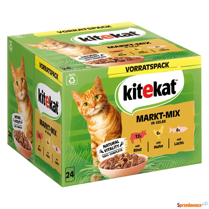 Kitekat w saszetkach, 24 x 85 g - Markt-Mix w... - Karmy dla kotów - Koszalin