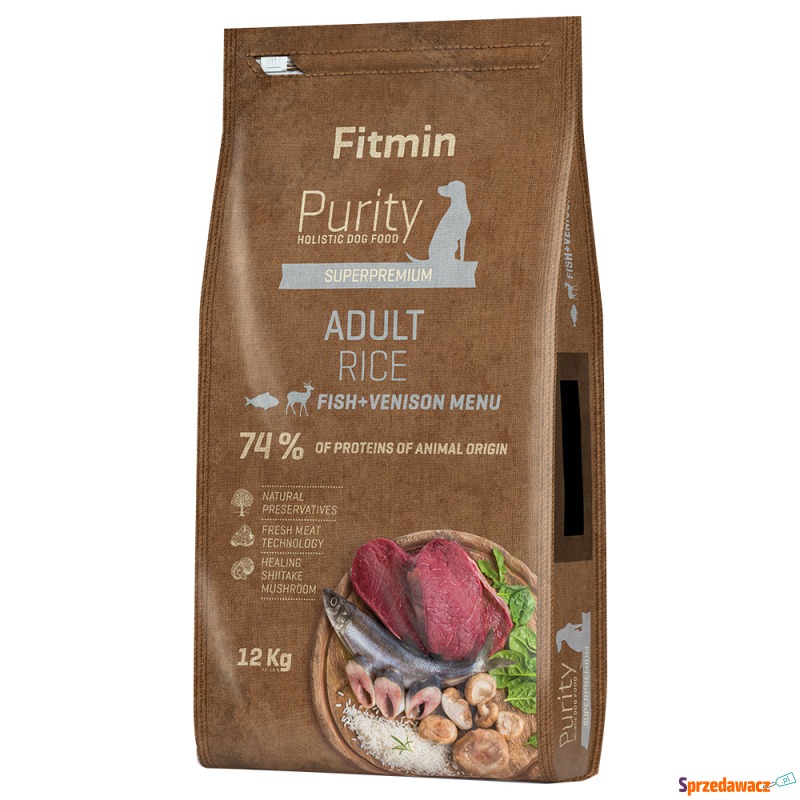 Fitmin Dog Purity Adult Rice, ryba z jeleniem... - Karmy dla psów - Białystok