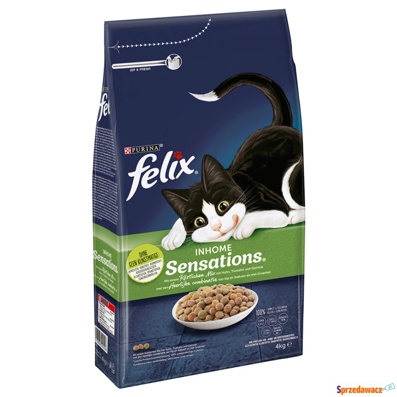 Felix Inhome Sensations - 2 x 4 kg - Karmy dla kotów - Jawor