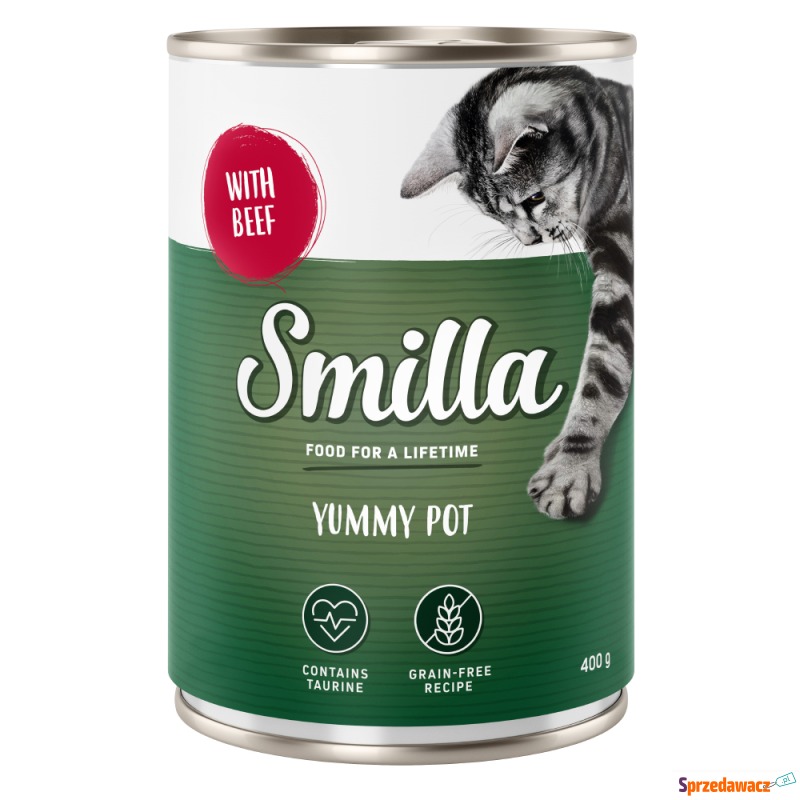 Smilla Yummy Pot, 20 x 400 g - Wołowina - Karmy dla kotów - Łódź