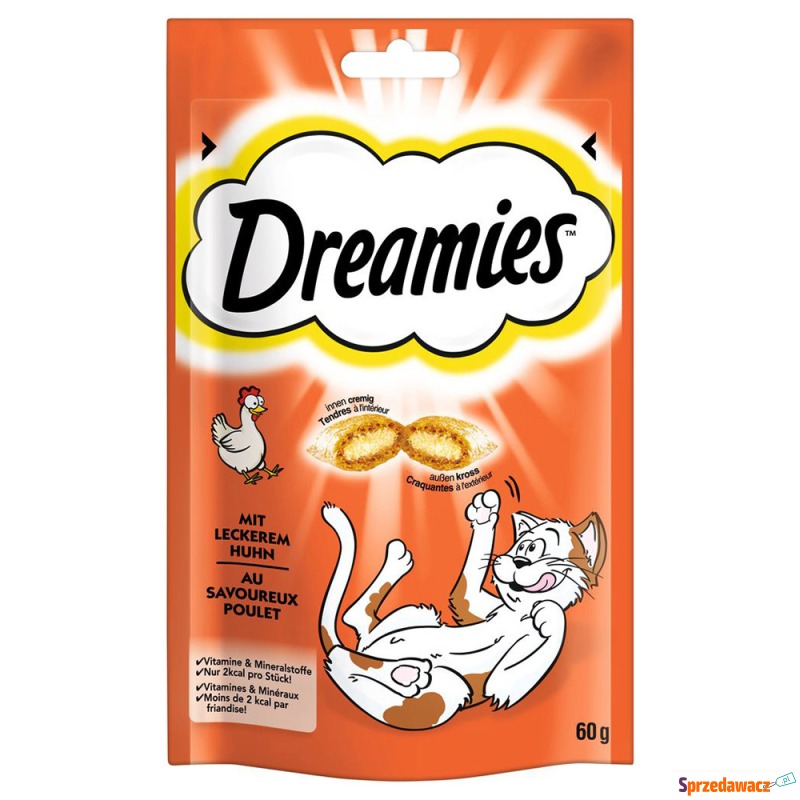 Dreamies przysmaki dla kota - Kurczak, 60 g - Przysmaki dla kotów - Bełchatów