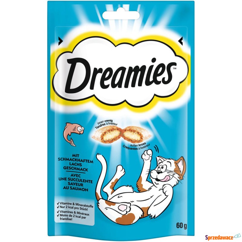 Dreamies przysmaki dla kota - Łosoś, 4 x 60 g - Przysmaki dla kotów - Włocławek