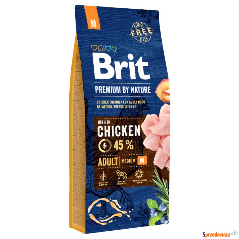 Brit Premium by Nature Adult M - 2 x 15 kg - Karmy dla psów - Przemyśl