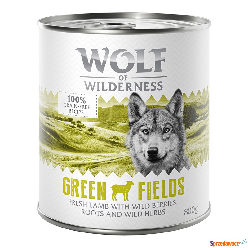 Wolf of Wilderness Adult, 6 x 800 g - Green F... - Karmy dla psów - Inowrocław