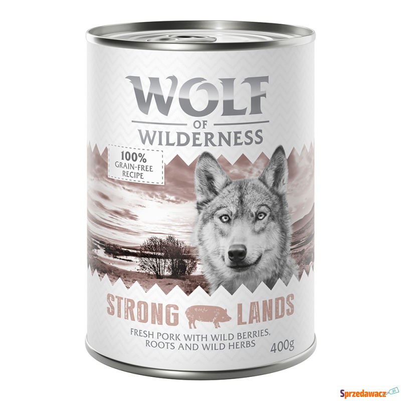 Wolf of Wilderness Adult, 6 x 400 g - Strong... - Karmy dla psów - Kielce