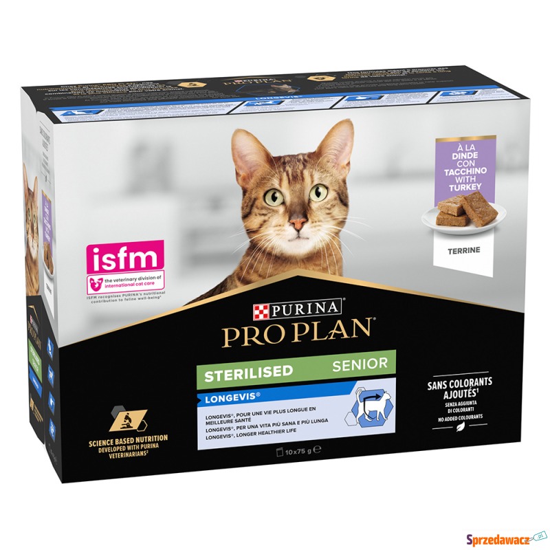 Purina Pro Plan Sterilised Senior Longevis, 10... - Karmy dla kotów - Mysłowice