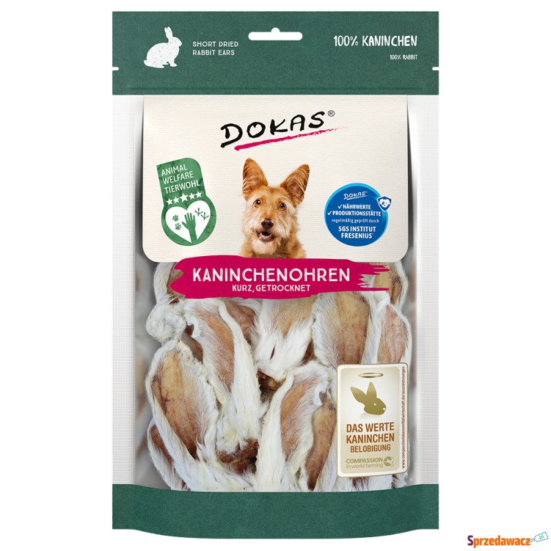 Dokas królicze uszy z sierścią...