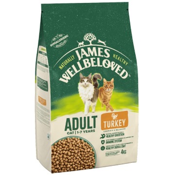 James Wellbeloved Adult Cat Hypoallergenic, indyk i ryż - 4 kg